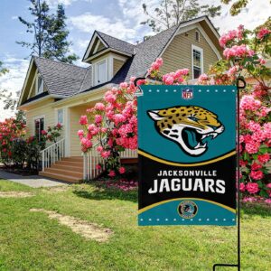 Jacksonville Jaguars Football Team Flag, NFL Premium Two-sided Vertical Flag - House Garden Decor Gift 3