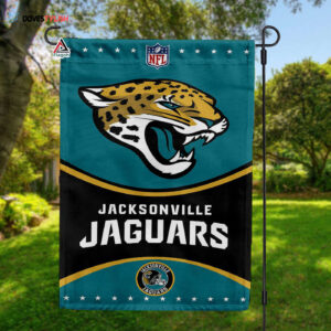 Jacksonville Jaguars Football Team Flag, NFL Premium Two-sided Vertical Flag - House Garden Decor Gift