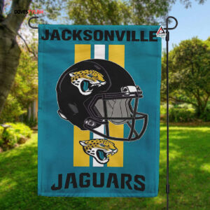 Jacksonville Jaguars Helmet Vertical Flag, Jaguars NFL Outdoor Flag - House Garden Decor Gift