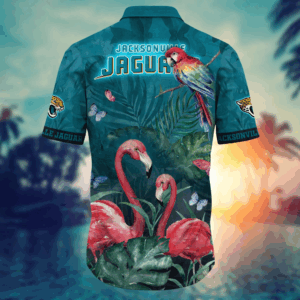 Jacksonville Jaguars NFL Flower Hawaii Shirt   For Fans, Summer Football Shirts