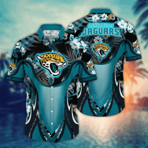 Jacksonville Jaguars NFL Flower Hawaii Shirt   For Fans, Summer Football Shirts