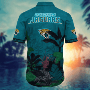 Jacksonville Jaguars NFL Flower Hawaii Shirt   For Fans, Summer Football Shirts