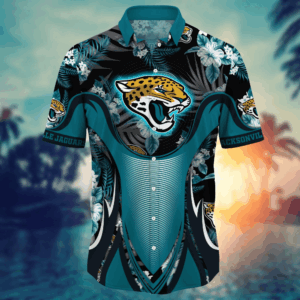 Jacksonville Jaguars NFL Flower Hawaii Shirt   For Fans, Summer Football Shirts