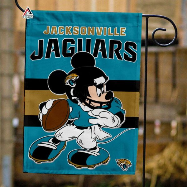 Jacksonville Jaguars x Mickey Football Flag, NFL Premium Flag – House Garden Decor Gift