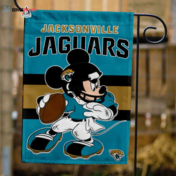 Jacksonville Jaguars x Mickey Football Flag, NFL Premium Flag – House Garden Decor Gift