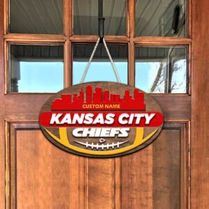 Kansas City Chiefs 2 Layers Wooden Sign – Home Decor Gift