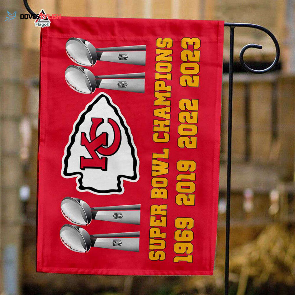 Kansas City Chiefs 2024 Super Bowl LVIII Champions Flag, NFL Flag – House Garden Decor Gift