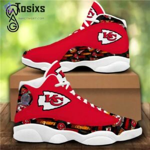 Kansas City Chiefs Air Jordan 13 Custom Sneaker – Perfect Gift for Fans!