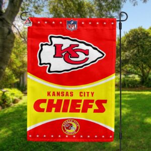 Kansas City Chiefs Football Team Flag, NFL Premium Two-sided Vertical Flag – House Garden Decor Gift