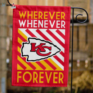 Kansas City Chiefs Forever Fan Flag, NFL Sport Fans Outdoor Flag - House Garden Decor Gift