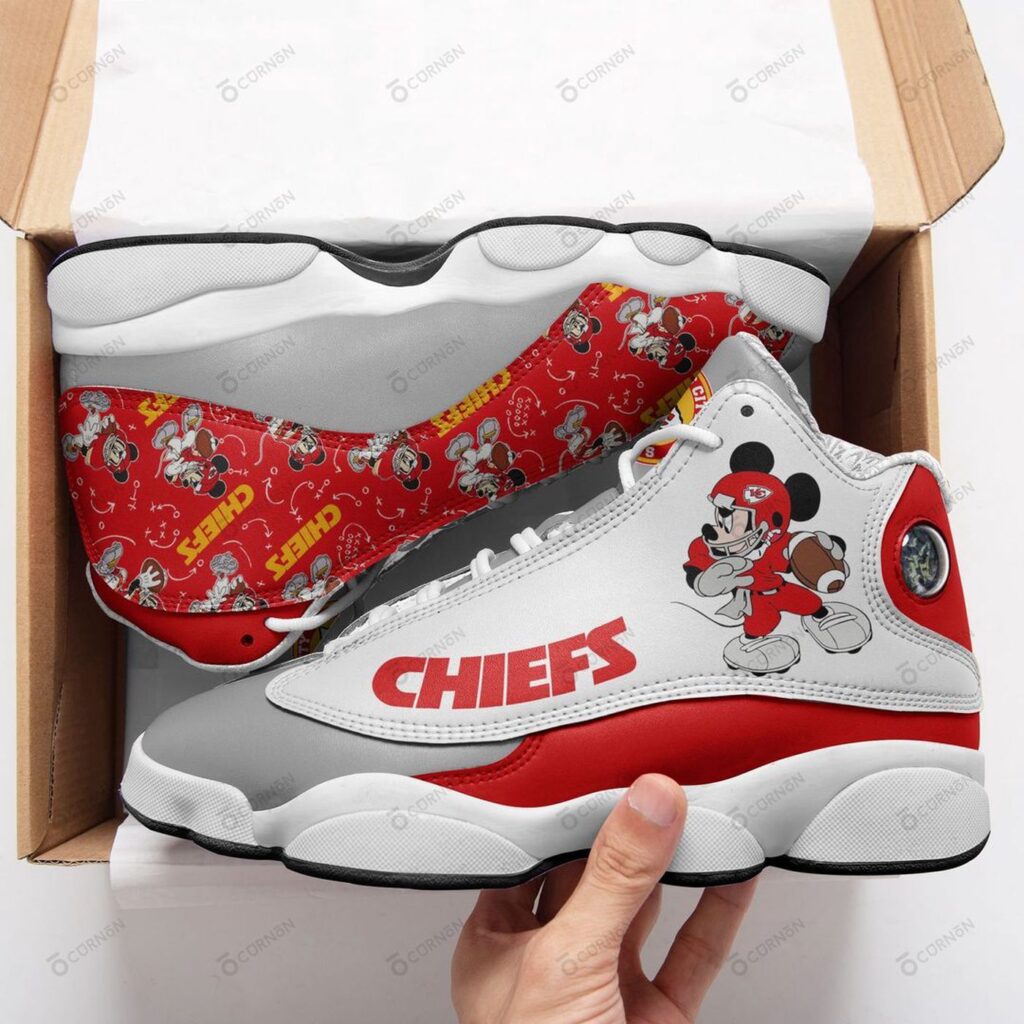 Kansas City Chiefs Mickey Air Jordan 13 Sneaker Custom – Perfect Gift for Fans & Collectors