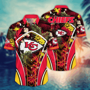 Kansas City Chiefs NFL Flower Hawaii Shirt   For Fans, Summer Football Shirts