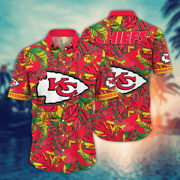 Kansas City Chiefs NFL Flower Hawaii Shirt   For Fans, Summer Football Shirts