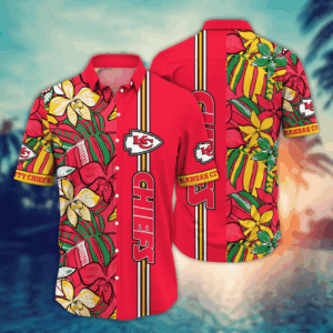 Kansas City Chiefs NFL Flower Hawaii Shirt   For Fans, Summer Football Shirts