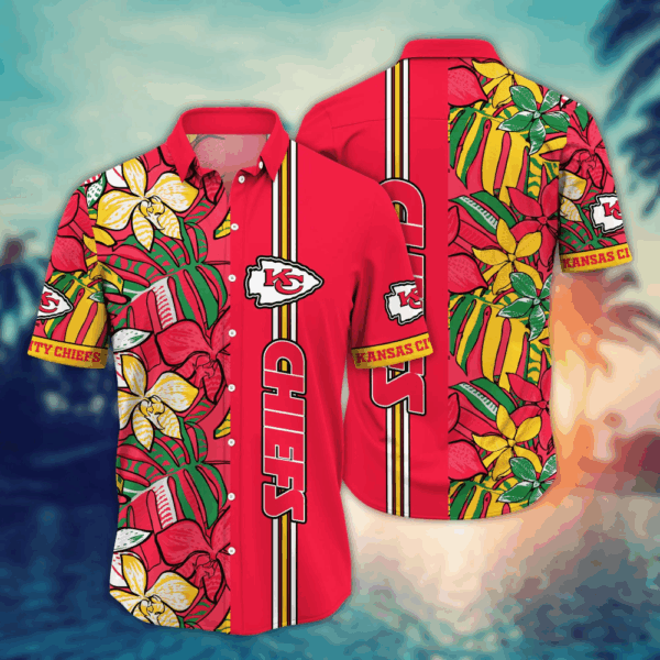 Kansas City Chiefs NFL Flower Hawaii Shirt   For Fans, Summer Football Shirts