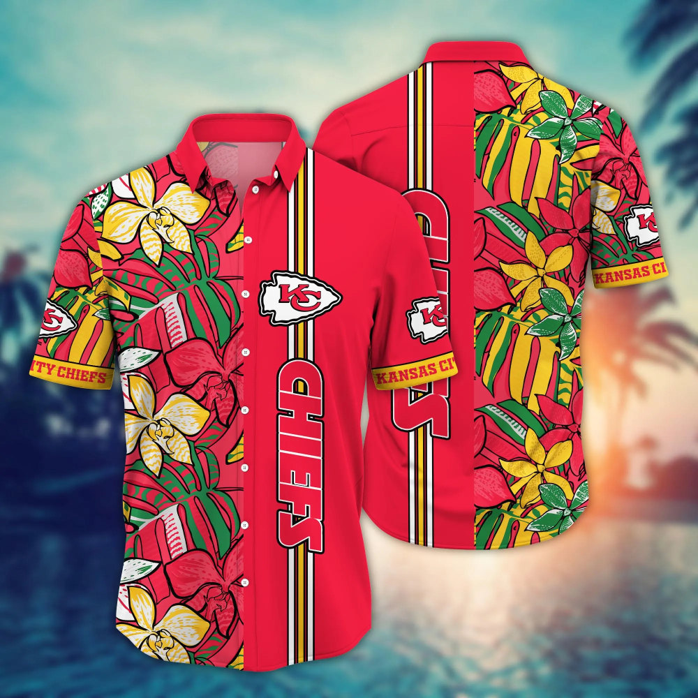 Kansas City Chiefs NFL Flower Hawaii Shirt For Fans, Summer Football Shirts Kansas City Chiefs NFL Flower Hawaii Shirt For Fans, Summer Football Shirts