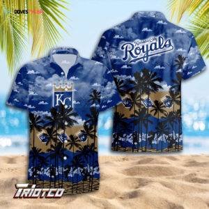 Kansas City Royals Hawaiian Shirt - 3D Button Gift for Men Dad - Trending Summer Fashion