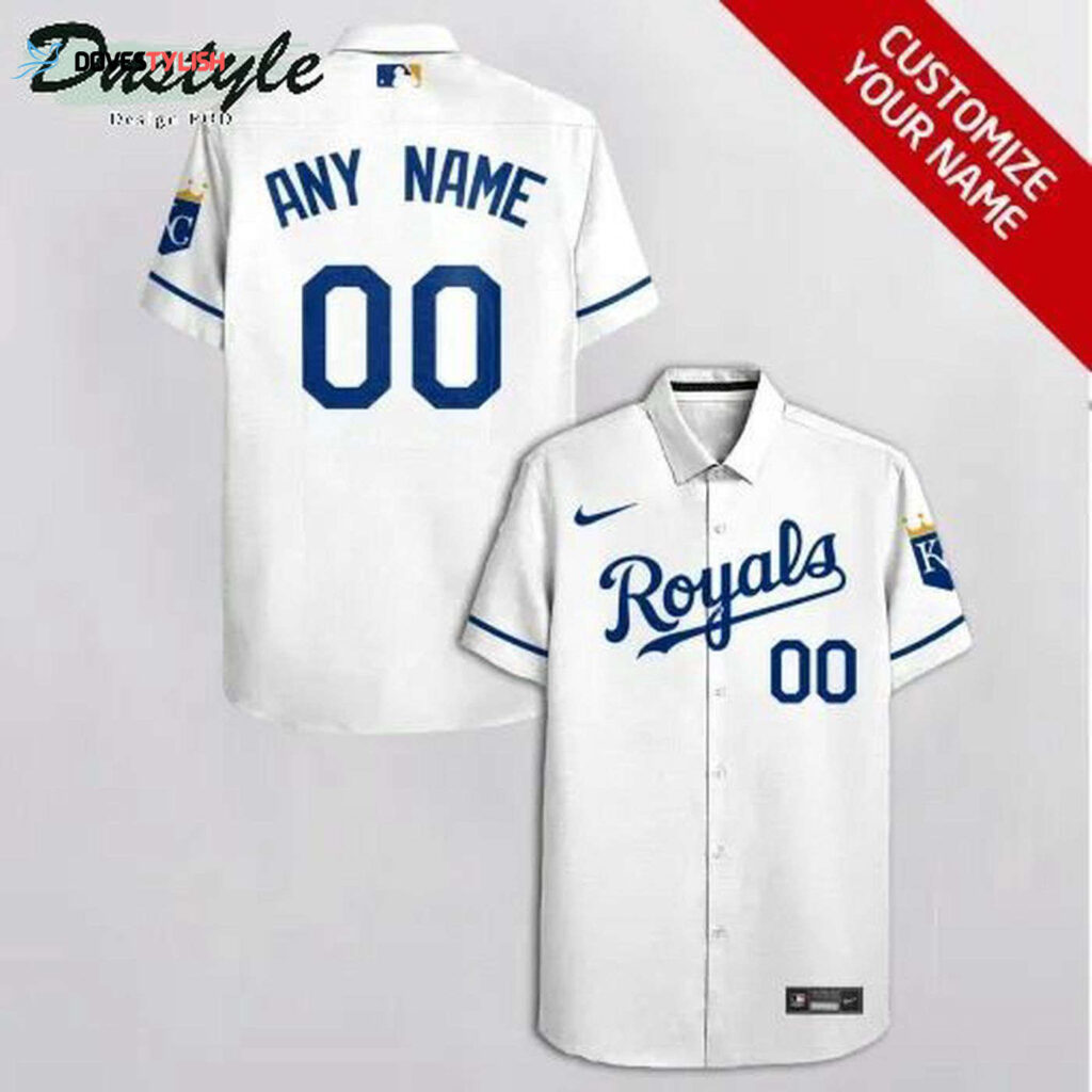 Custom Kansas City Royals White Hawaiian Shirt – Personalize Your Style!
