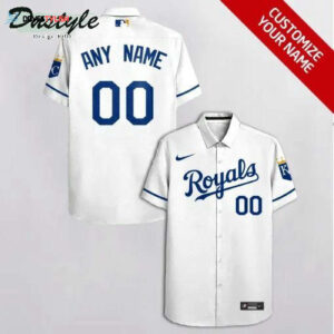 Custom Kansas City Royals White Hawaiian Shirt - Personalize Your Style!
