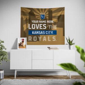 Custom Kansas City Royals Skyline Tapestry – Personalized Wall Decor