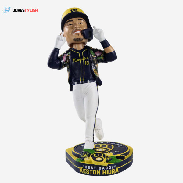 Keston Hiura Brewers Hawaiian Shirt Bobblehead: Official MLB Ambassador Collectible