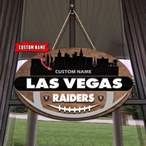Las Vegas Raiders 2 Layers Wooden Sign - Home Decor Gift 3