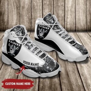 Las Vegas Raiders Air Jordan 13 Custom Sneaker – Perfect Gift for Fans!