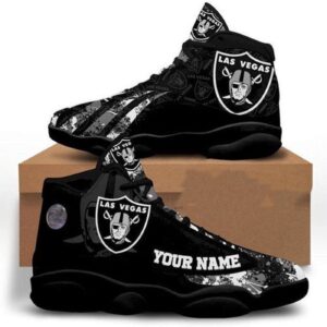 Las Vegas Raiders Air Jordan 13 Custom Sneaker - Perfect Gift for Fans