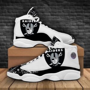 Las Vegas Raiders Air Jordan 13 Custom Sneaker - Perfect Gift for Fans