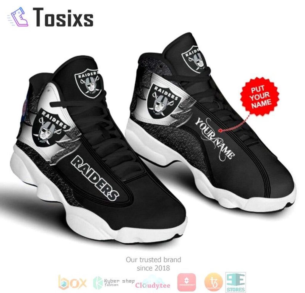 Las Vegas Raiders Air Jordan 13 Custom Sneaker – Perfect Gift for Fans Las Vegas Raiders Air Jordan 13 Custom Sneaker – Perfect Gift for Fans