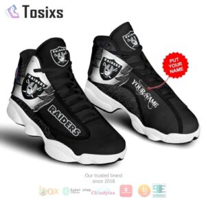 Las Vegas Raiders Air Jordan 13 Custom Sneaker - Perfect Gift for Fans