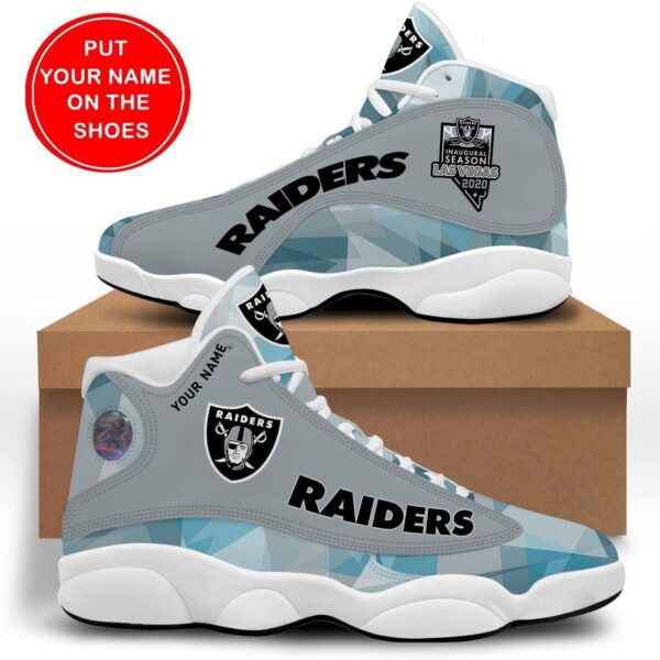 Las Vegas Raiders Air Jordan 13 Custom Sneakers – Perfect Gift for Fans