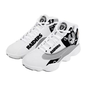 Las Vegas Raiders Air Jordan 13 Custom Sneaker - Perfect Gift for Fans!