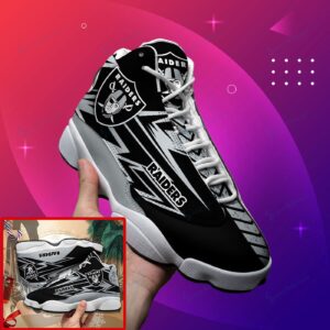 Las Vegas Raiders Air Jordan 13 Sneakers - Limited Edition Release!