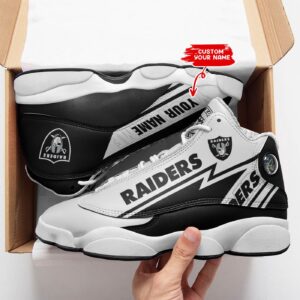 Personalized Las Vegas Raiders Air Jordan 13 Sneakers - Custom Name Option
