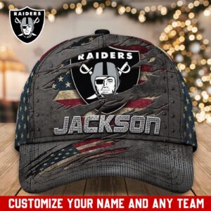 Las Vegas Raiders Custom Name Classic, Baseball Caps T-44850