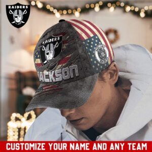 Las Vegas Raiders Custom Name Classic, Baseball Caps T-44850 3