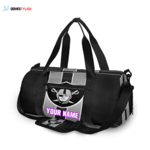 Las Vegas Raiders Logo Unisex Gift Tee 2025Personalized Name Travel Bag Gym Bag