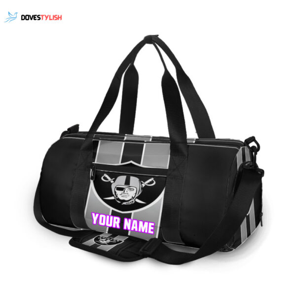 Las Vegas Raiders Logo Unisex Gift Tee 2025Personalized Name Travel Bag Gym Bag