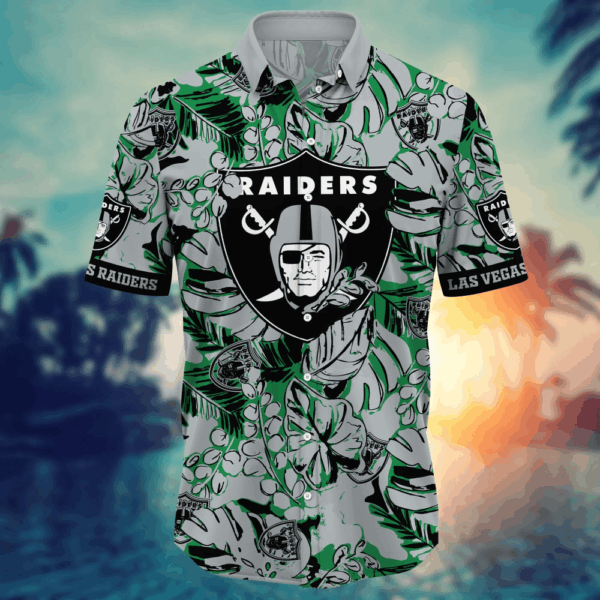Las Vegas Raiders NFL Flower Hawaii Shirt  For Fans, Summer Football Shirts