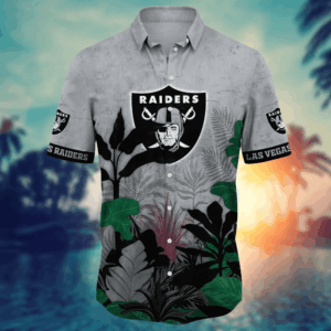 Las Vegas Raiders NFL Flower Hawaii Shirt   For Fans, Summer Football Shirts