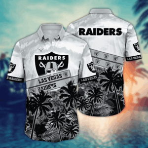 Las Vegas Raiders NFL Flower Hawaii Shirt  For Fans, Summer Football Shirts