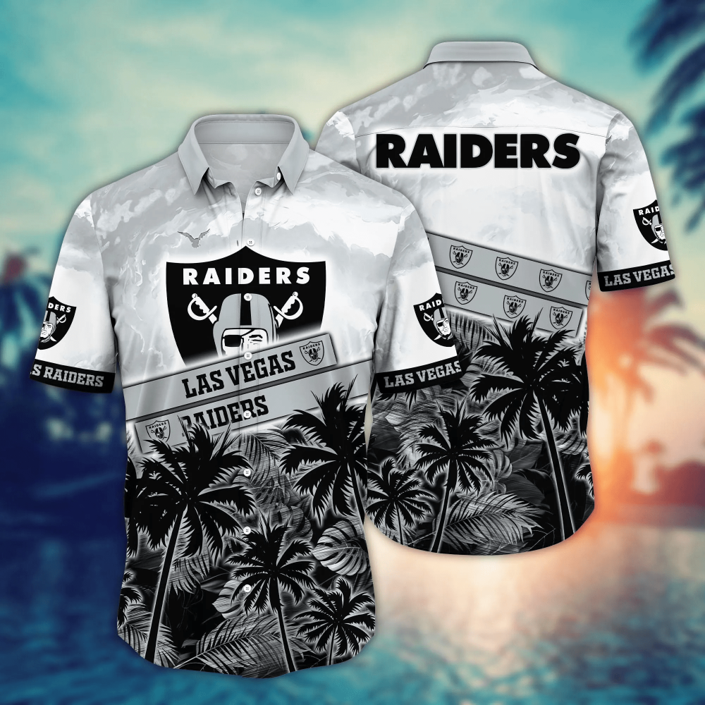 Las Vegas Raiders NFL Flower Hawaii Shirt  For Fans, Summer Football Shirts