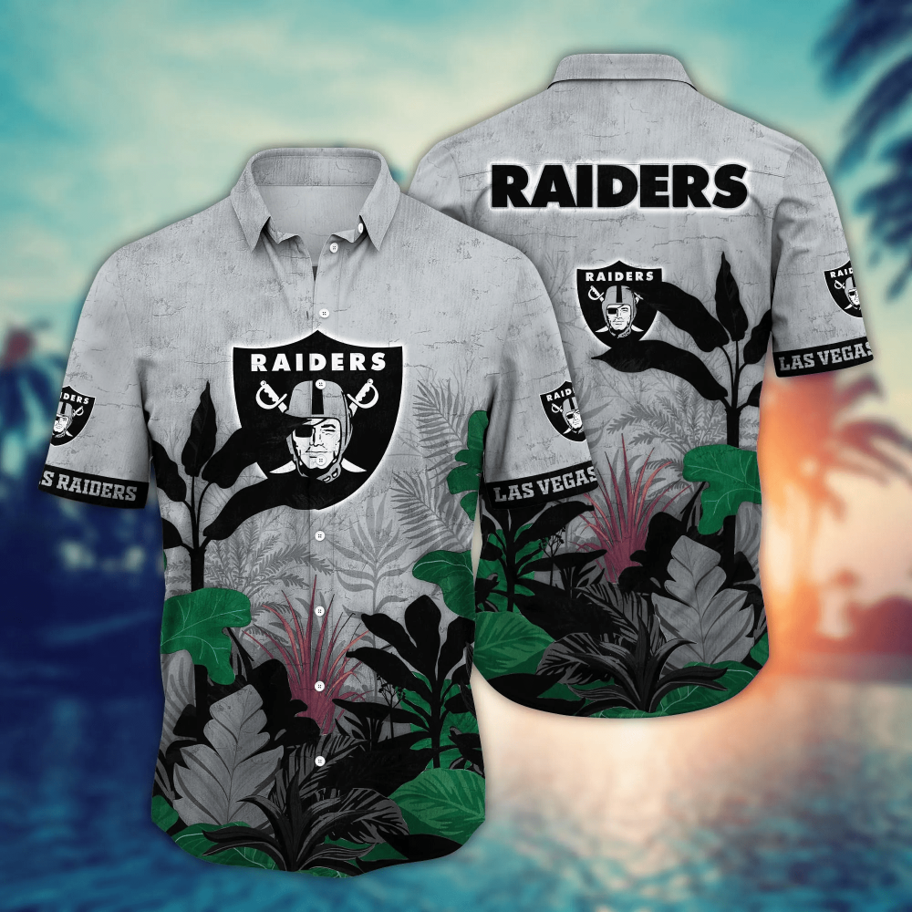 Las Vegas Raiders NFL Flower Hawaii Shirt For Fans, Summer Football Shirts Las Vegas Raiders NFL Flower Hawaii Shirt For Fans, Summer Football Shirts