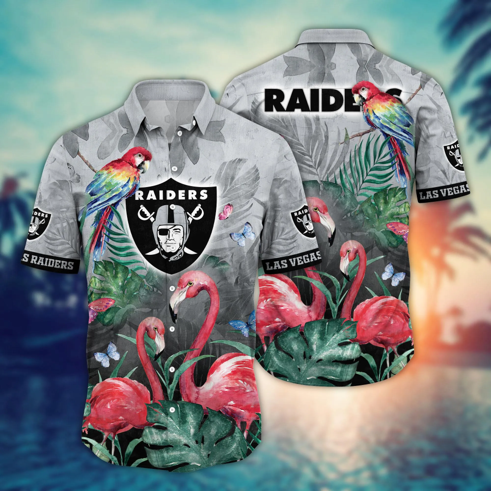 Las Vegas Raiders NFL Flower Hawaii Shirt For Fans, Summer Football Shirts Las Vegas Raiders NFL Flower Hawaii Shirt For Fans, Summer Football Shirts