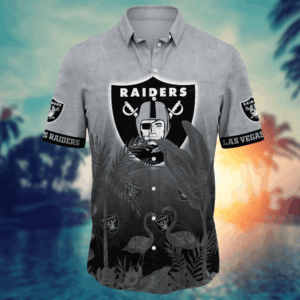 Las Vegas Raiders NFL Flower Hawaii Shirt  For Fans, Summer Football Shirts