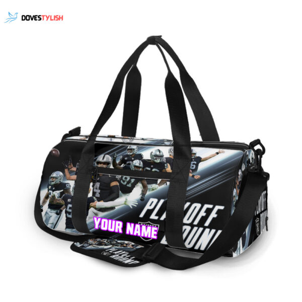 Las Vegas Raiders Team Unisex Gift Tee 2025Personalized Name Travel Bag Gym Bag