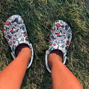 Lightweight Toronto Blue Jays White Clogs Gift for Men Women