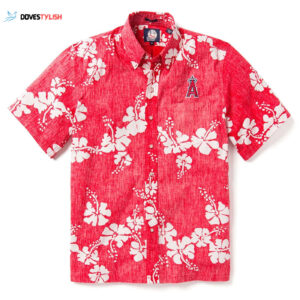 Los Angeles Angels 50th State Hawaiian Shirt - Official MLB Merchandise