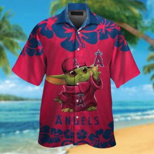 Los Angeles Angels and Baby Yoda Hawaiian Shirt #2 – Unique Summer Style!